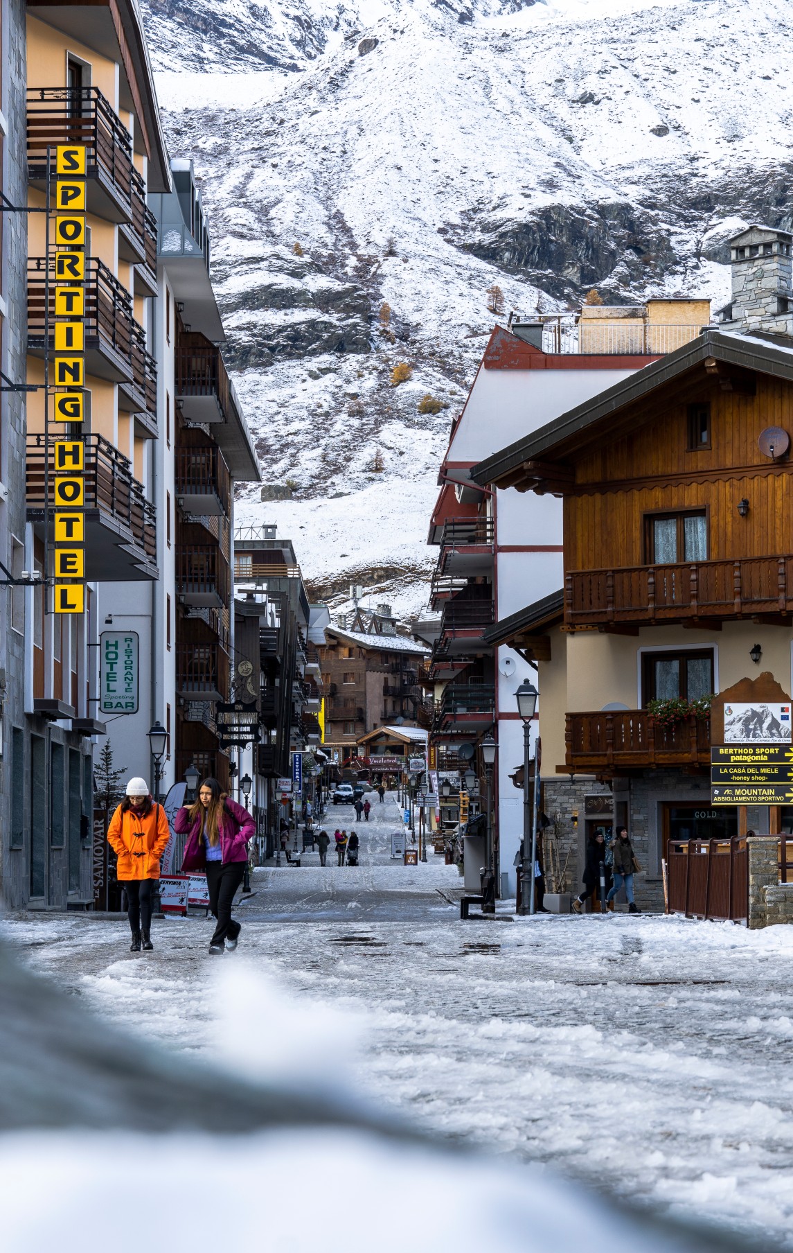 cervinia centro inverno