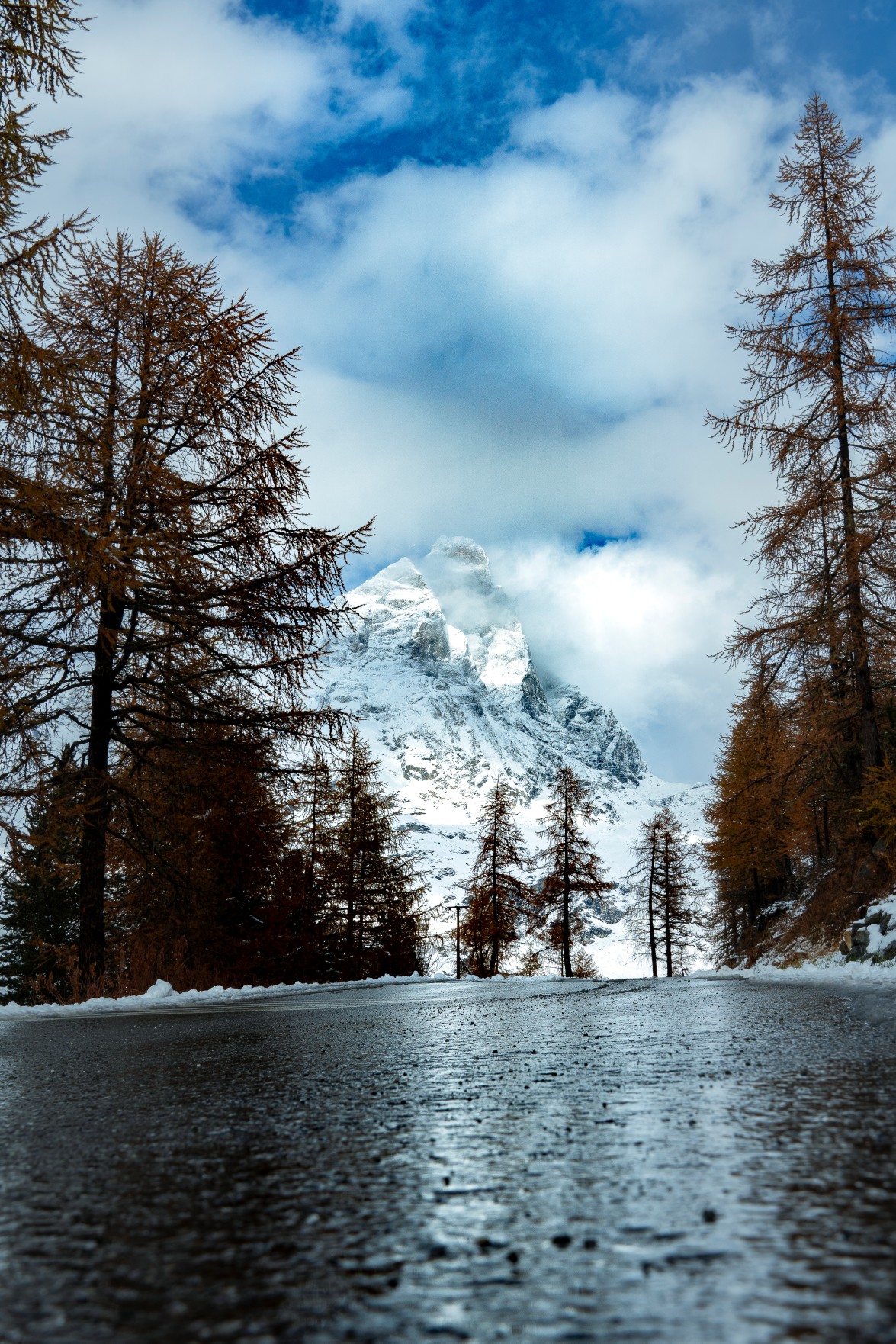 monte cervino cervinia inverno